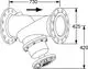 Flanschrückschlagventil mit einem runden Gehäuse und einer Stellschraube, dargestellt in 3D-Ansicht. Produkt von IMI Hydronic Engineering.